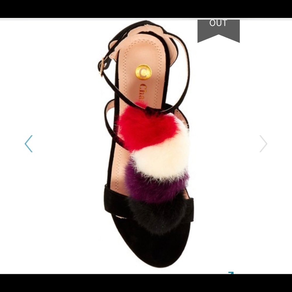 🔥Chase&Chloe pompom heel sandal🔥🔥 - Picture 5 of 7